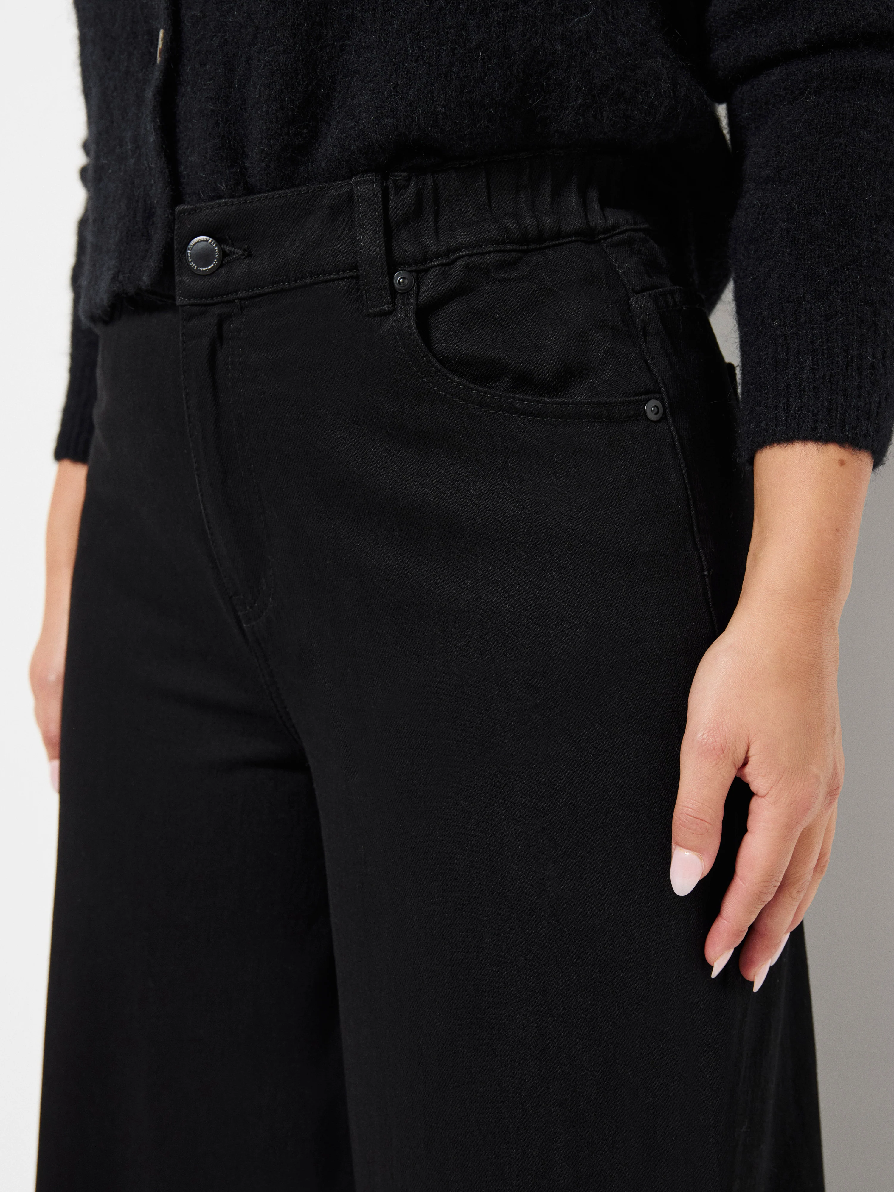 Elasticated Wide Leg Jean - Image 3