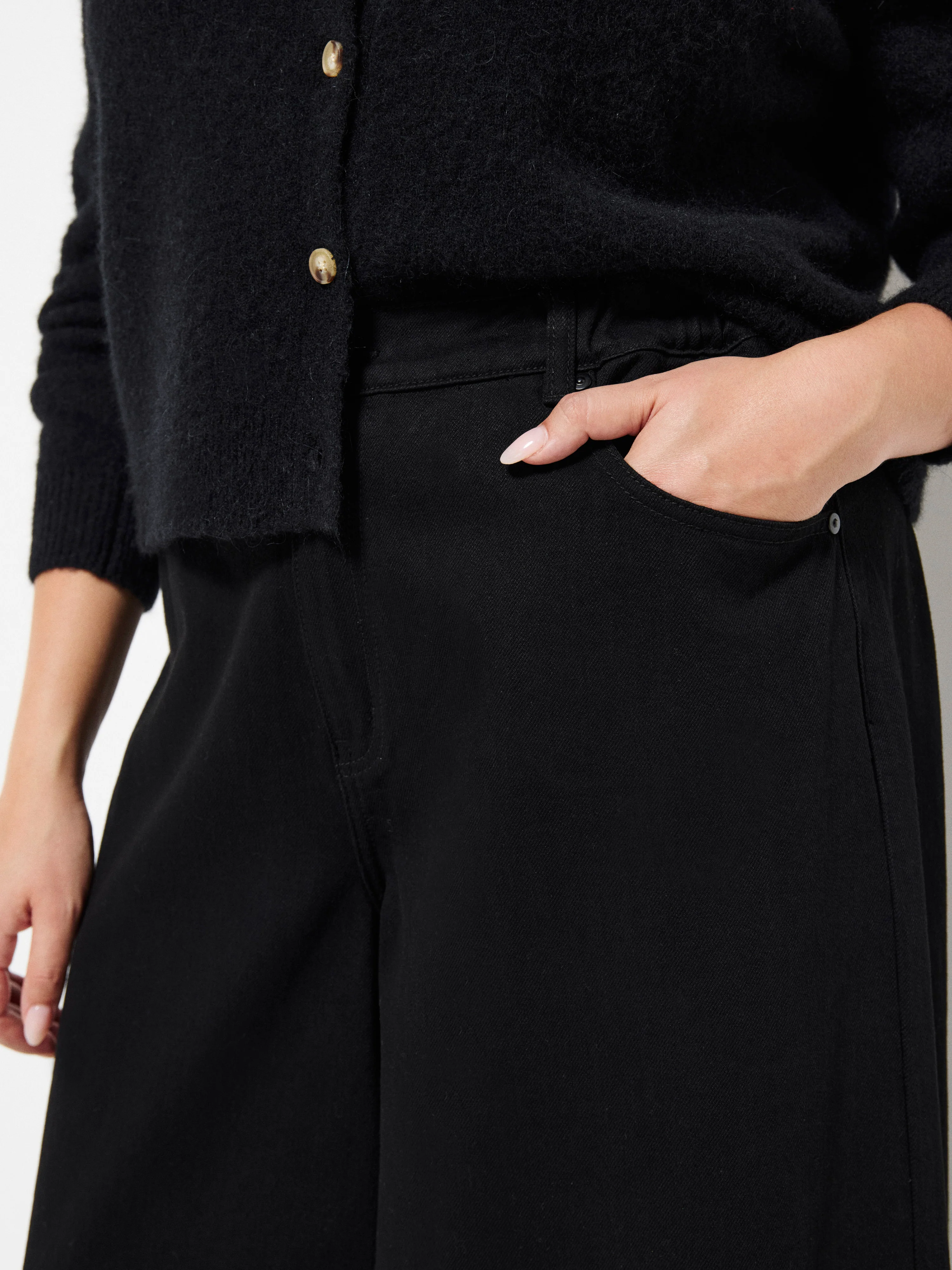 Elasticated Wide Leg Jean - Image 7