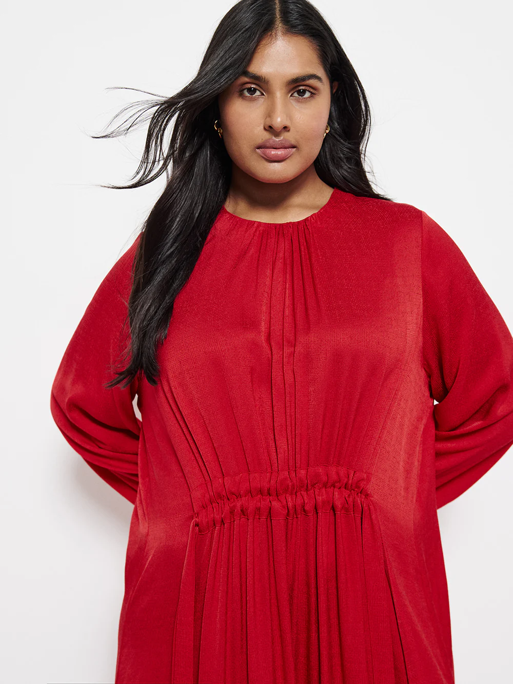 Gathered Midi Dress - Image 7