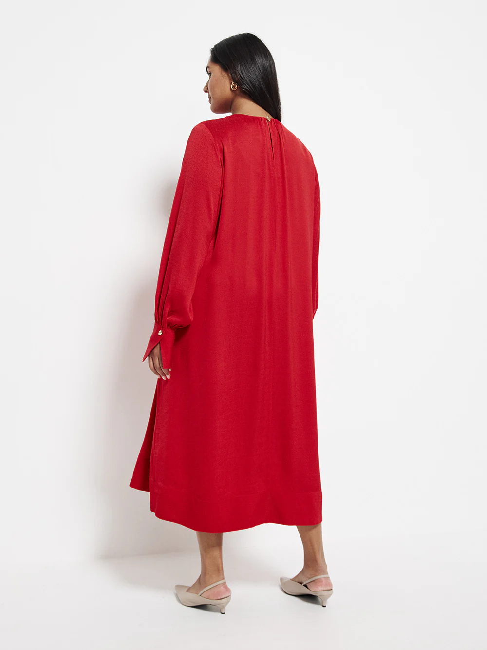 Gathered Midi Dress - Image 9