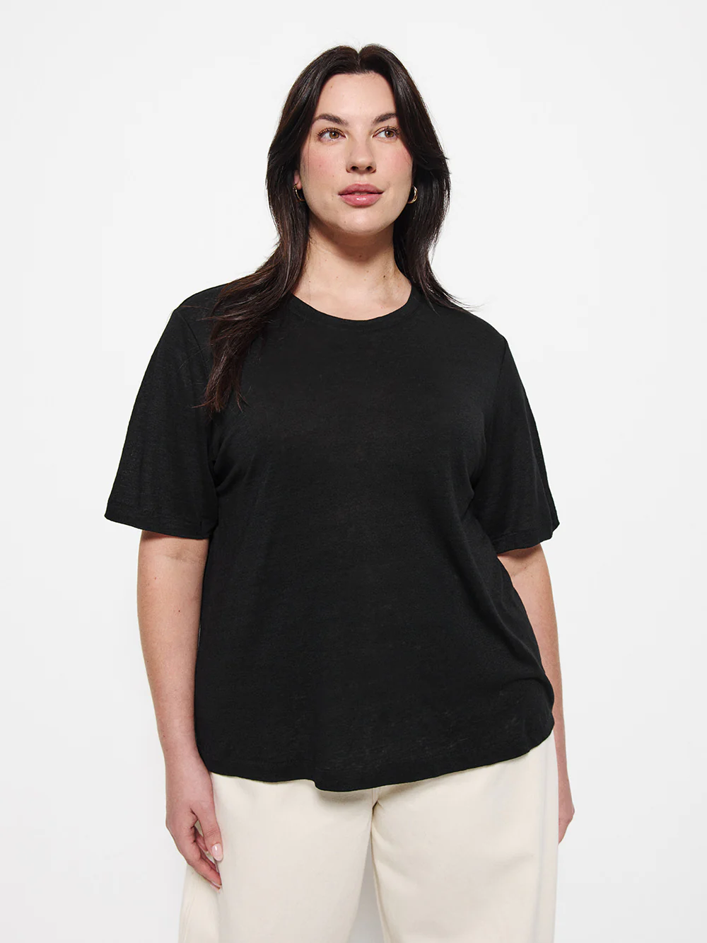 Short Sleeve Linen Tee - Image 5