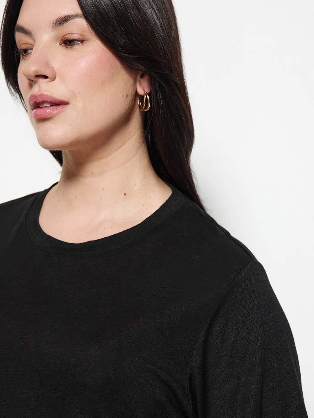 Short Sleeve Linen Tee - Image 6