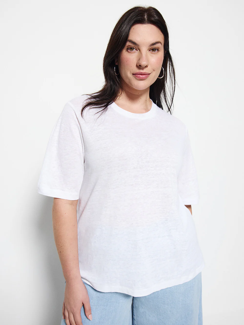 Short Sleeve Linen Tee - Image 8