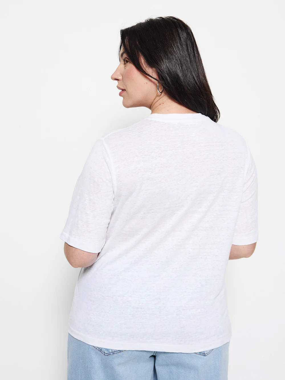 Short Sleeve Linen Tee - Image 9