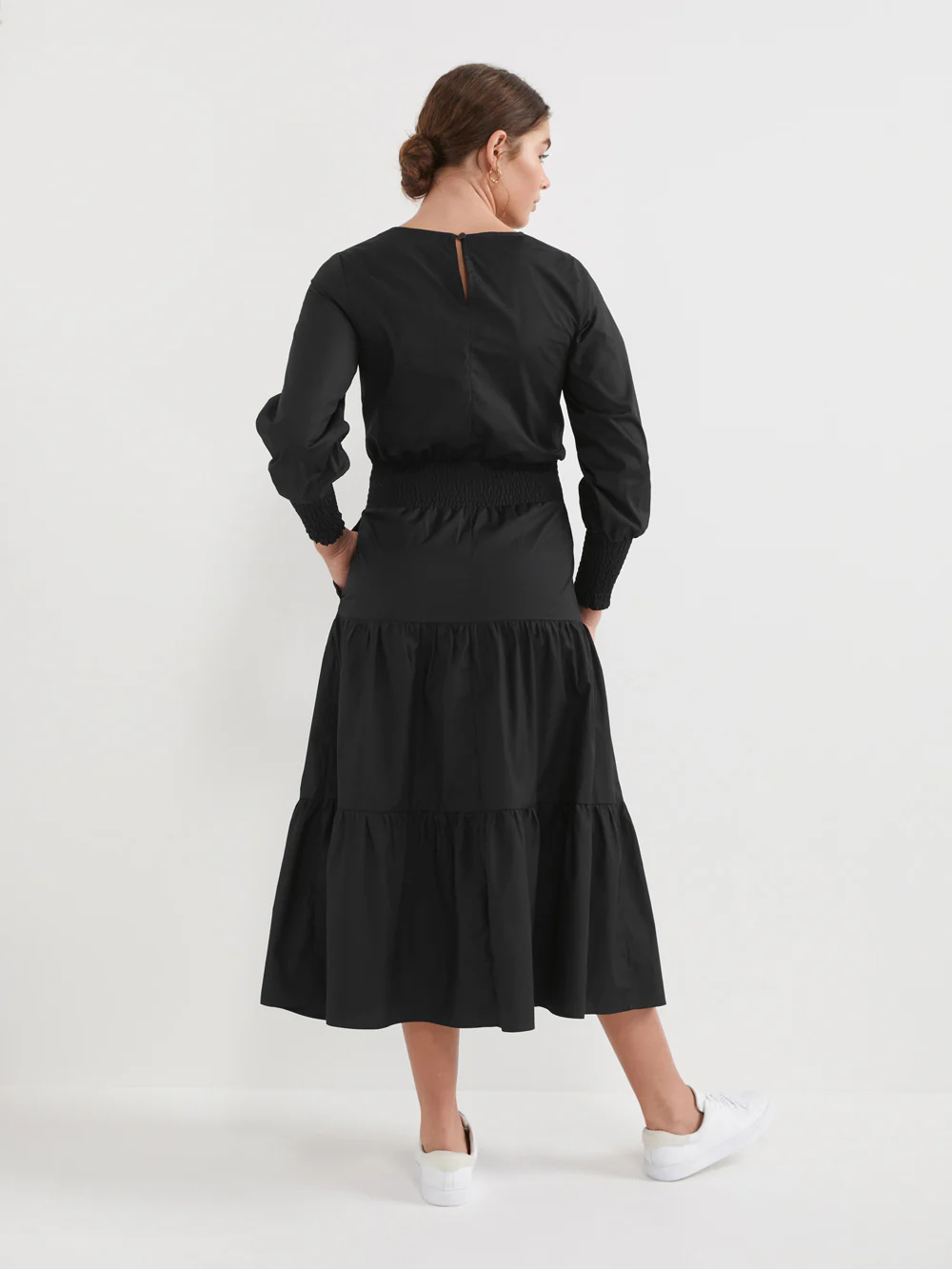The Cotton Poplin Twist Detail Dress - Image 4
