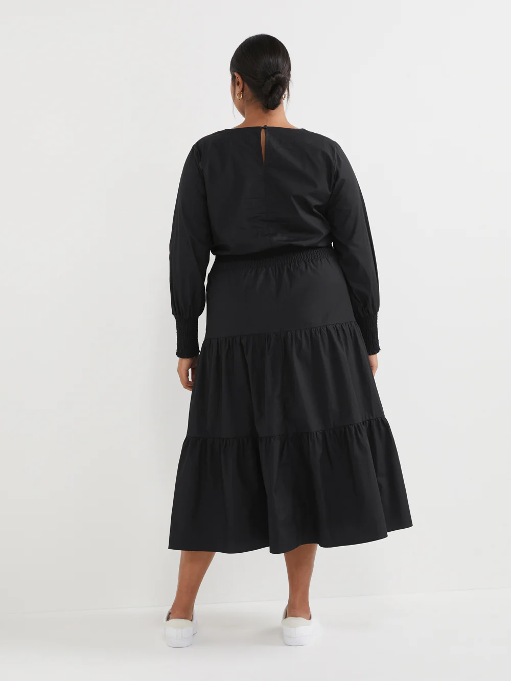 The Cotton Poplin Twist Detail Dress - Image 9
