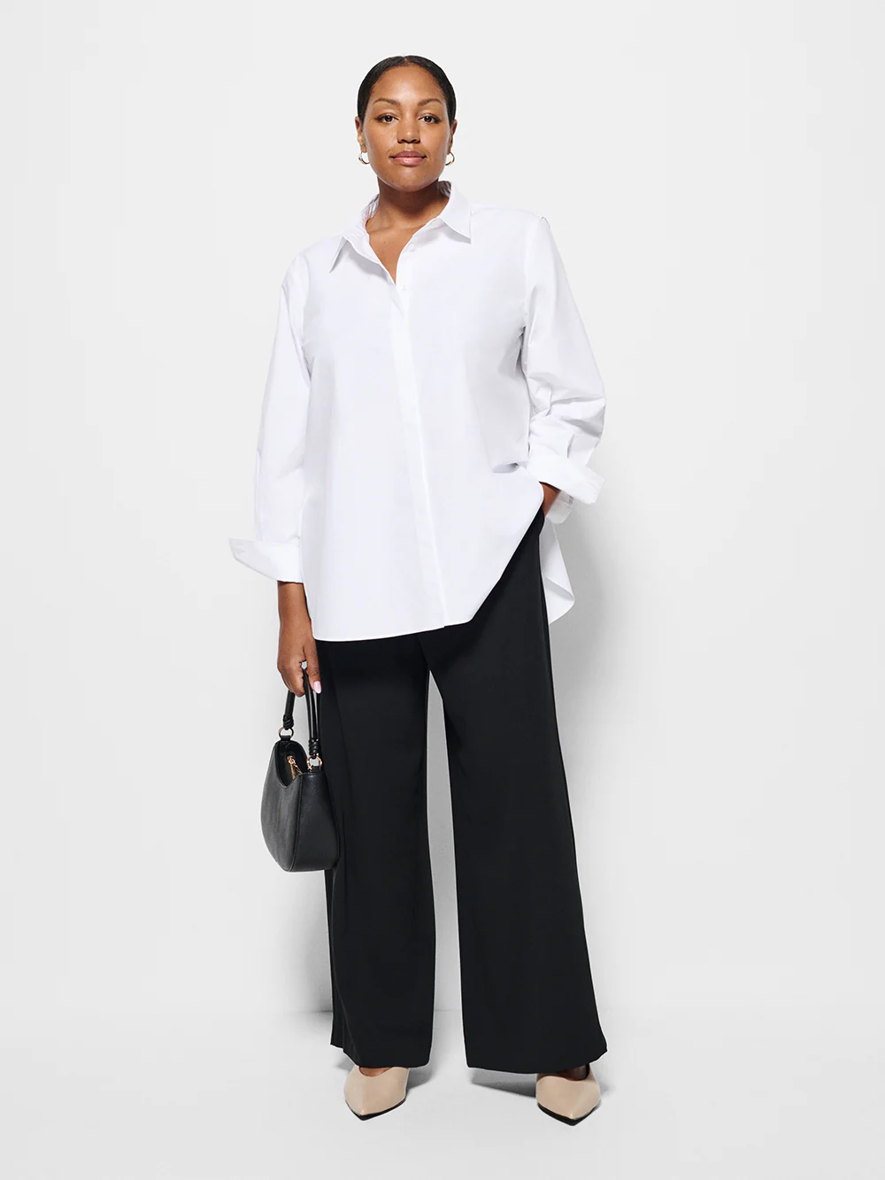 The Draped Leg Crepe Trouser - Image 5