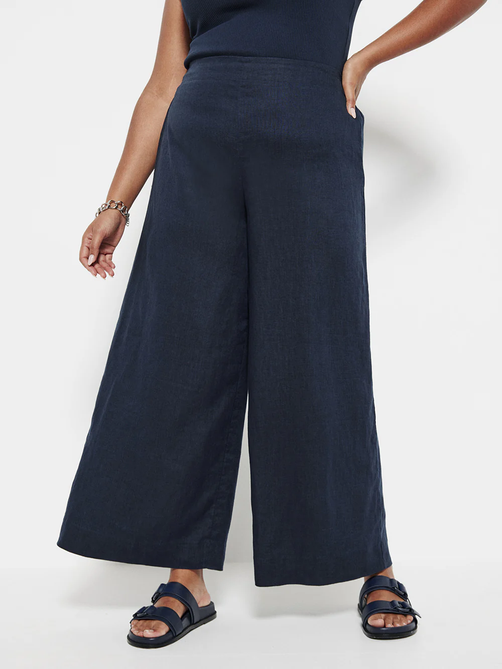 The Flat Front Linen Pant - Image 6