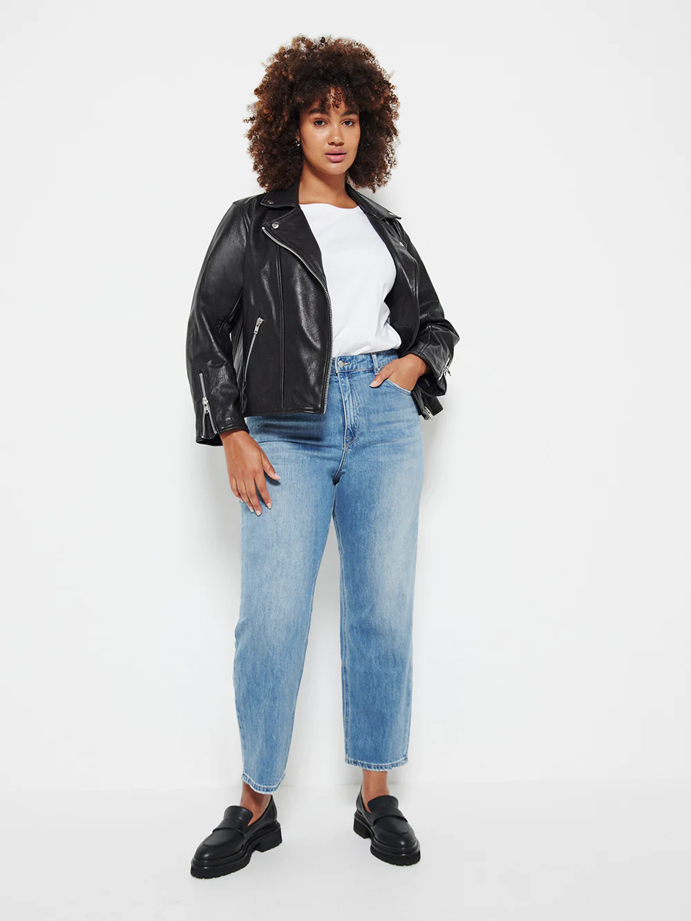 The Leather Biker Jacket - Image 7