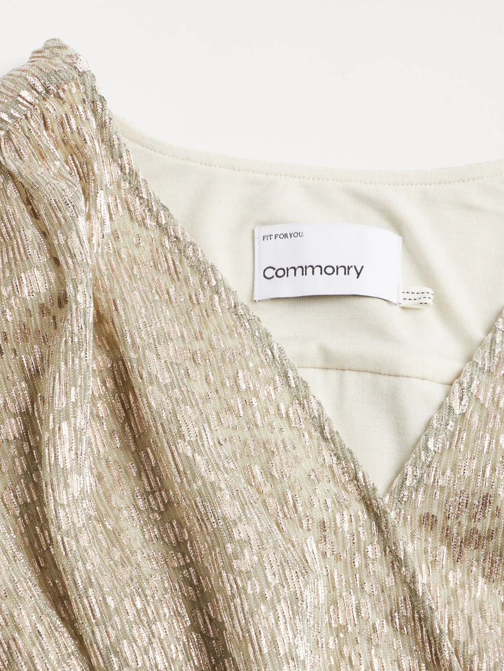 The Metallic Wrap Dress - Image 5