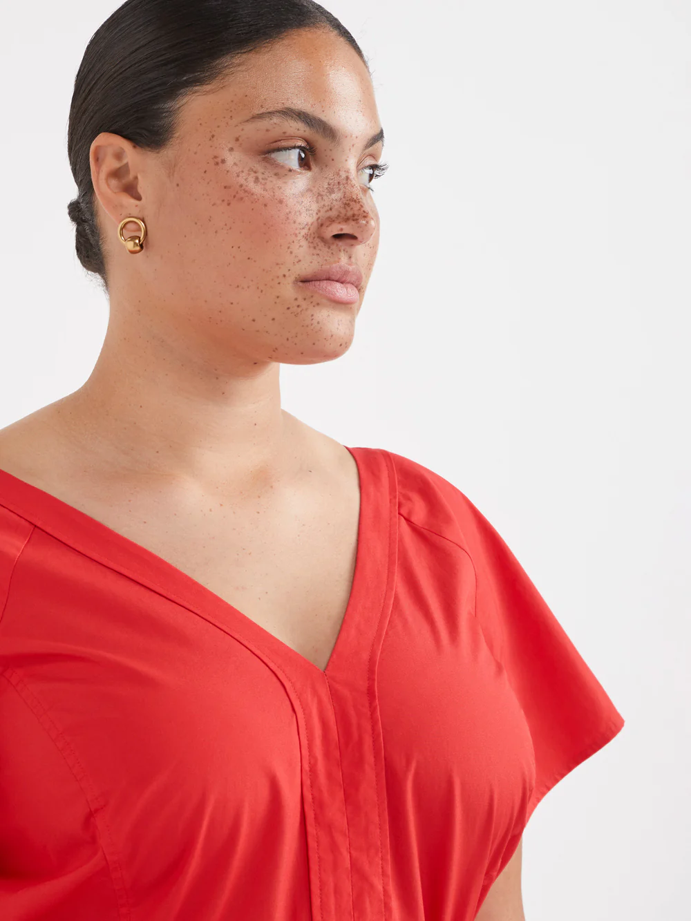 The Poplin Wrap Back Dress - Image 6