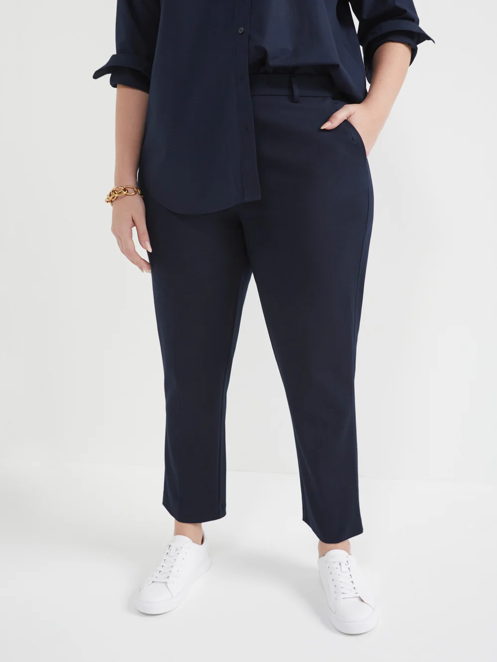 The Refined Stretch Cotton Trouser - Image 6