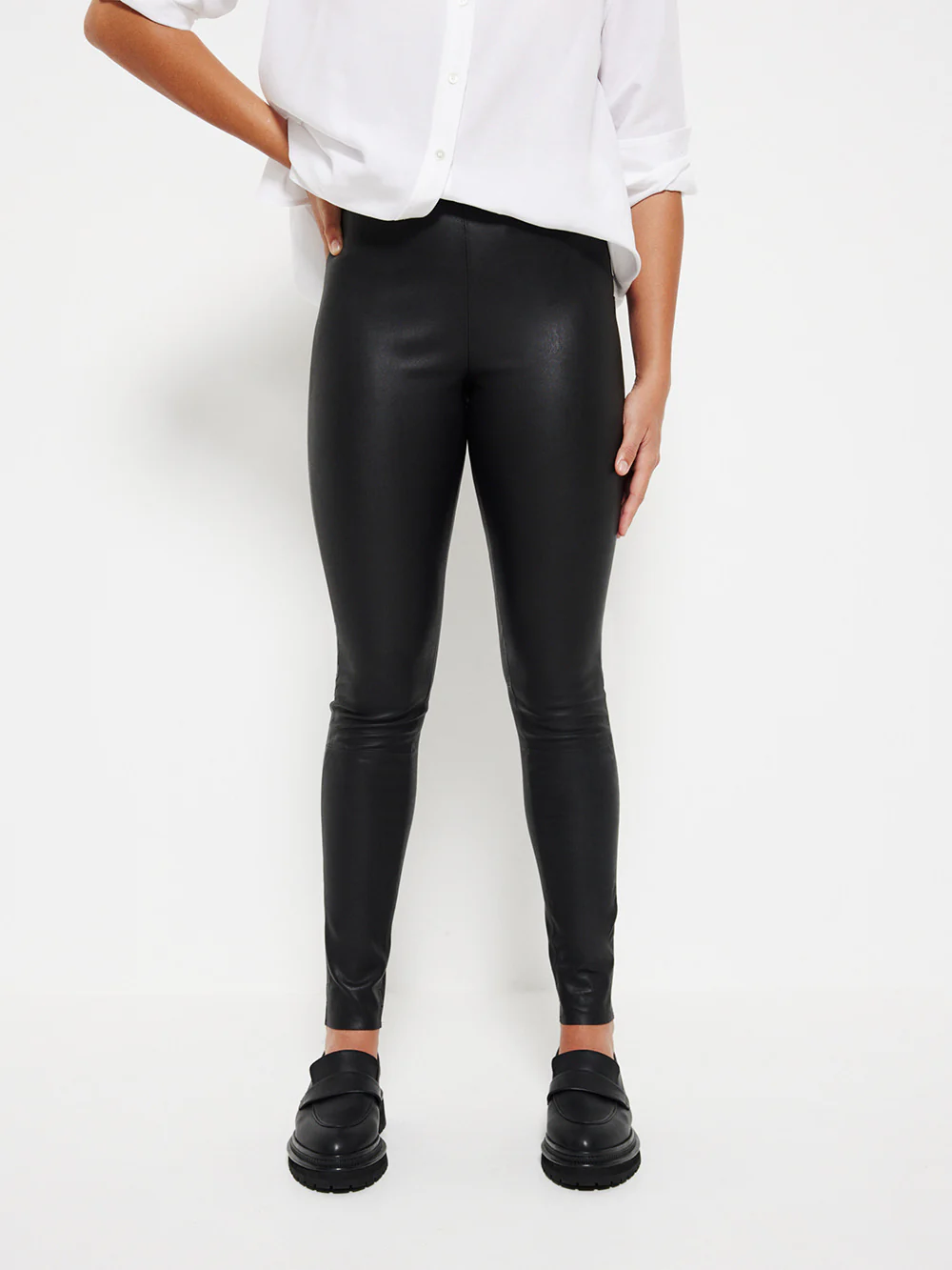 The Stretch Leather Pant - Image 4